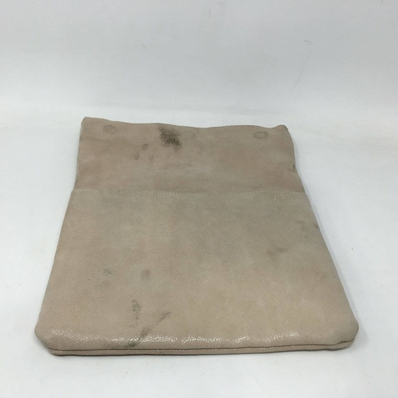 Moda Luxe Gianna Leather Clutch, Women's Size OS - Beige FLAW - Picture 5 of 13